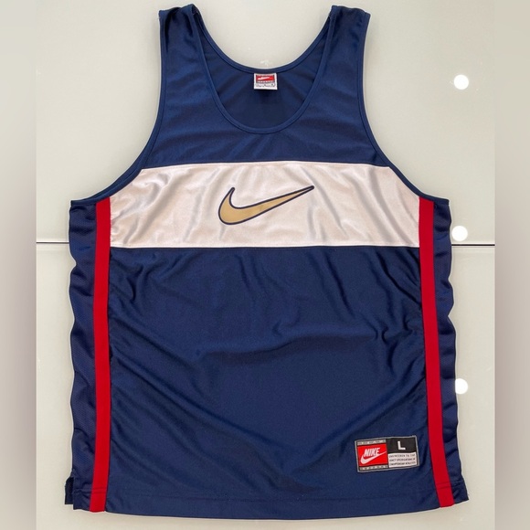 90’s Vintage Nike USA Big Swoosh Basketball Jersey Retro - Picture 5 of 9